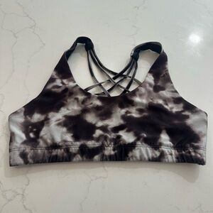 Women's Mossimo Black Tie-Dye Sports Bra